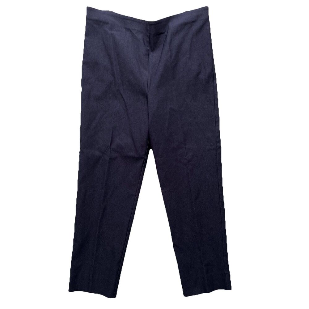 SARA CAMPBELL Sheri Pant Mid Rise Slim Leg Pull On Flat Front Size Small No Slit
